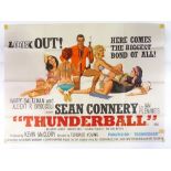 James Bond Thunderball, British Quad film poster, 1965, 1st Release, 30" x 40", unframed