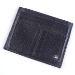 A Mont Blanc black soft leather credit card holder