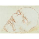 William Shakespeare interest, a 19th century sanguine chalk drawing of Shakespeare's death mask, 3.