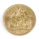 A Victoria 1898 Australian gold sovereign, Melbourne Mint marks