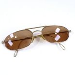 Gucci 14ct gold metal-framed sunglasses