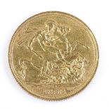 A Victoria 1898 Australian gold sovereign, Sydney Mint marks
