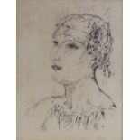 Pierre Bonnard (1867 - 1947), etching, Sainte Monique, signed in the plate, 12.5" x 9.5", framed
