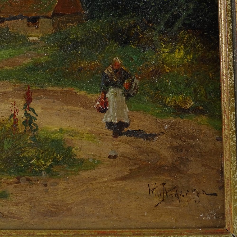 Will Anderson, pair of oils on board, rural scenes, 9" x 6", framed - Image 3 of 4
