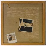 Bozidar Damjanovski, 2 trompe l'oeil paintings, polaroid 1 and 2, New York 1983, 16" x 15.5", framed