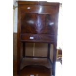 A 19th century mahogany campaign washstand, W45cm