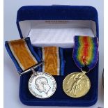 2 First World War medals to J.66886 J.D.French. A.B. R.N. 1914/18