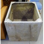 A galvanised water tank, W82cm