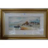 Anton Kiryh, watercolour, lake Maggiore, framed