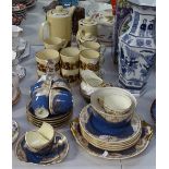 Poole Pottery coffee service, and Royal Doulton teaware