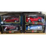 8 various boxed cars, including Burago