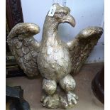 A painted concrete figure of a Golden Eagle, H60cm