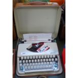 An Olympia Splendid 66 portable typewriter in case, GWO