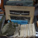 3 RAF Halton 1920s photographs, a Racal field telephone, postcards, etc