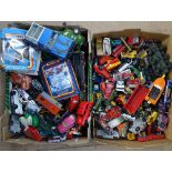 2 boxes of toy cars