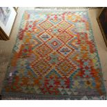A vegetable dyed wool Choli Kilim rug, 148cm x 100cm