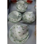 Vintage Shelley teaware with Cloverleaf pattern, 8064