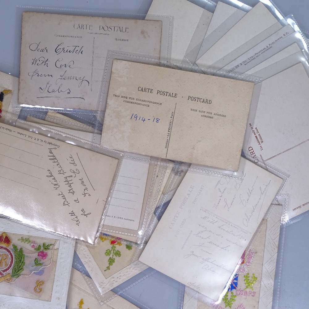 First World War silk embroidered postcards and others - Image 2 of 2