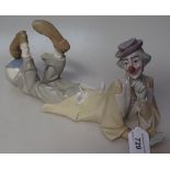 A Lladro clown 4618, length 14.5"