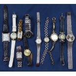 A quantity of mixed wristwatches