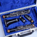 A German clarinet in fitted case, by G Rudolf