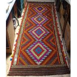 A Suzani Kilim runner, 245cm x 83cm