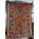 A vegetable dyed wool Kilim rug, 141cm x 100cm