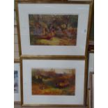 Archibald Thorburn, a set of 4 coloured limited edition prints, game birds, framed