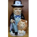 Large Kevin Francis Churchill character jug