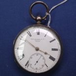 A Victorian silver-cased Verge pocket watch, by John Myers & Company London 30314