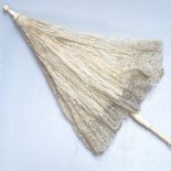 An Edwardian lady's lace parasol, 26"