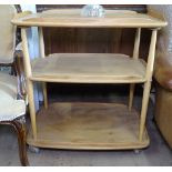 An Ercol Golden Dawn 3-tier tea trolley, W72cm