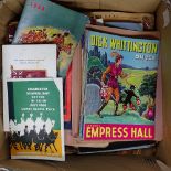 A box of cinema and theatre programmes etc