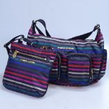 A Sonia Rykiel multi-colour stripe handbag, with dust bag