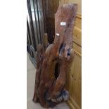 A driftwood carved sculpture, H120cm