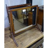 2 Victorian mahogany swing toilet mirrors