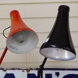 2 Vintage metal table-top anglepoise lamps