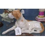 Royal Copenhagen Hound figure, length 9"