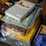 Various wooden jigsaw puzzles etc