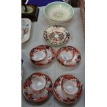 4 Royal Crown Derby cups and saucers, and a Derby plate, 2431