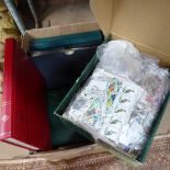 Stamp albums, loose stamps etc