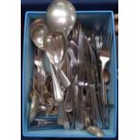 A large quantity of mixed plated cutlery