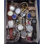 A large quantity of modern mixed wristwatches