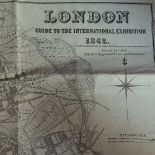 Illustrator's Guide to the Exhibition of London map dated 1862