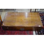 A 19th century camphorwood blanket chest, W103cm