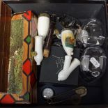 Dominoes, wristwatches, pipes, mineral specimens etc