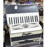 An Italian Geraldo piano accordion with case
