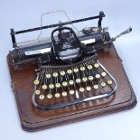 A USA Blick early portable typewriter in original wooden case