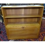 An Ercol bookcase with fall-front, W91cm, H94cm