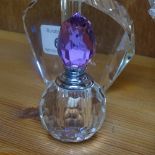 8 assorted crystal scent bottles